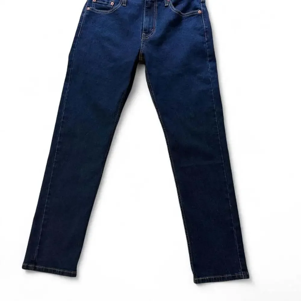 Levi's 502 Taper Stretch Jeans Men's 30x30 Navy Blue New With Tags